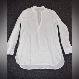 Madewell White Cotton Shirt Tunic size XS